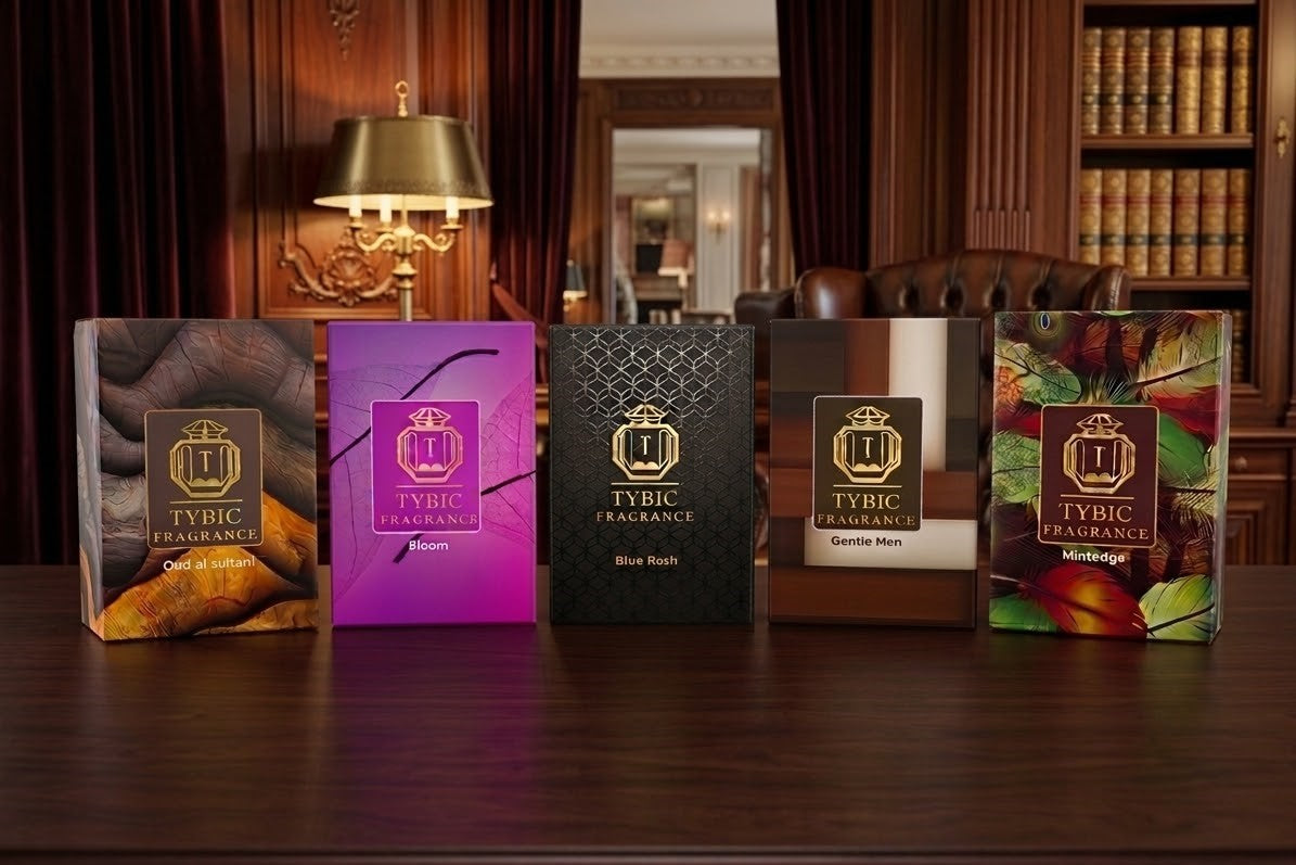 PACK OF FIVE SIGNATURE PERFUME (GENTLE MEN ,BLOOM,MINTEDGE,BIUE RUSH ,Oud Al Sultani )